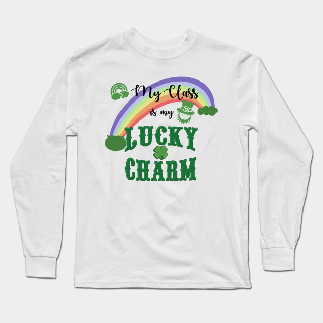 My class is my lucky charm Long Sleeve T-Shirt by Holailustra